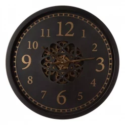 New ✨ Wall Clocks Glitzhome 22.83 In. D Morden Oversized Metal Wall Clock With Moving Gears 💯