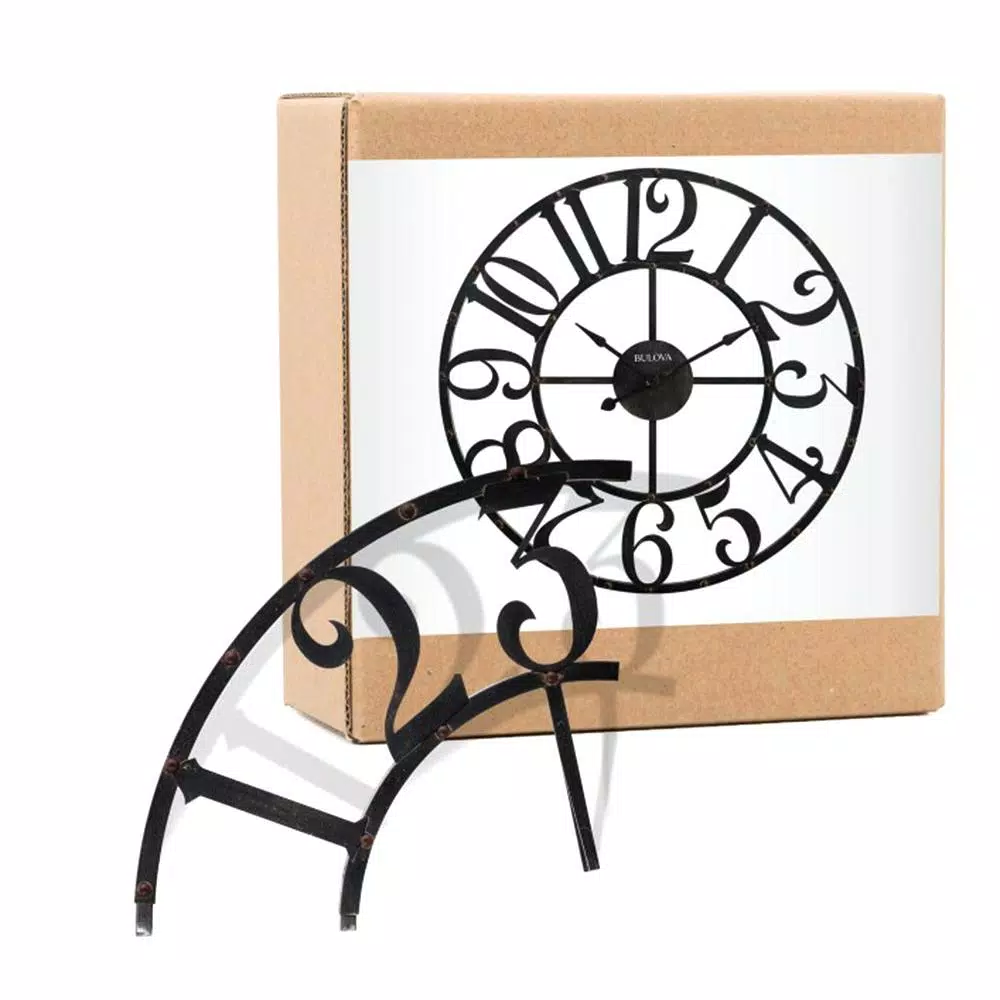 Promo 😍 Wall Clocks Bulova 45 In. H X 45 In. W Round Wall Clock ❤️ - Image 2