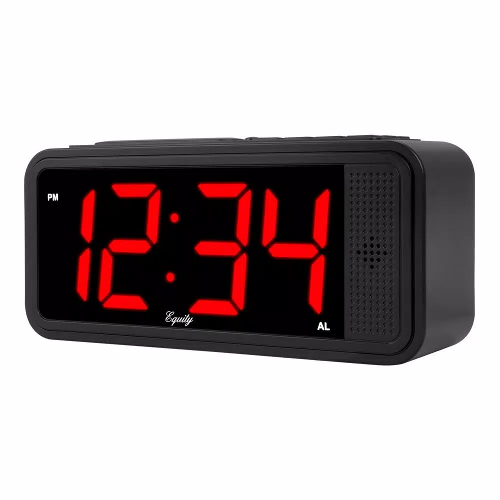 Brand new π Table Clocks Equity By La Crosse Red 1.8 In. LED Quick Set Electric Alarm Table Clock With HI/LO Dimmer π - Image 4