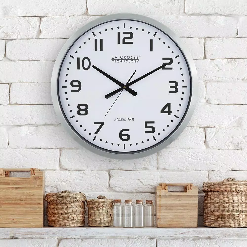New π Wall Clocks La Crosse Technology 20 In. Large Analog Wall Clock π