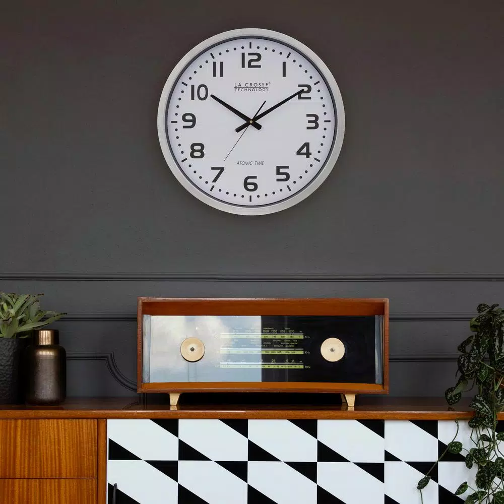 New π Wall Clocks La Crosse Technology 20 In. Large Analog Wall Clock π - Image 6