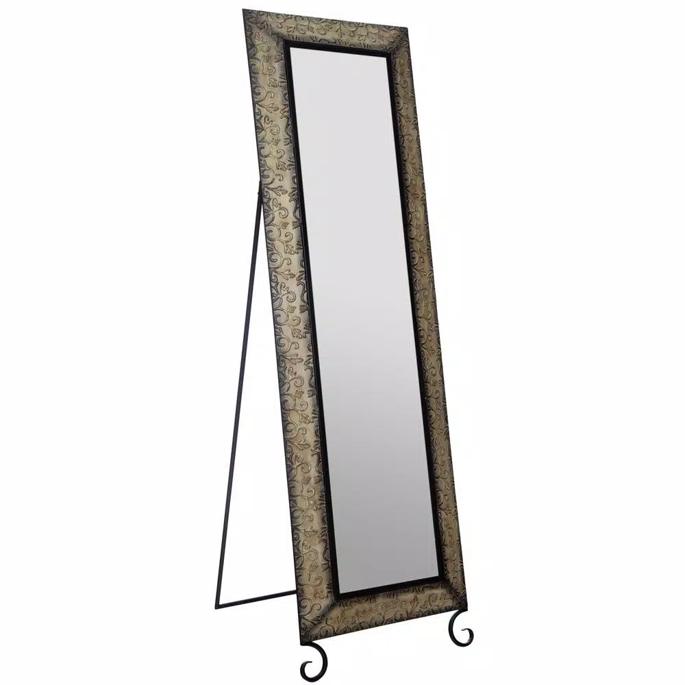 Best Pirce π€© Floor Mirrors Pinnacle Oversized Antique Bronze Metal Modern Mirror (66.5 In. H X 20.1 In. W) π - Image 2