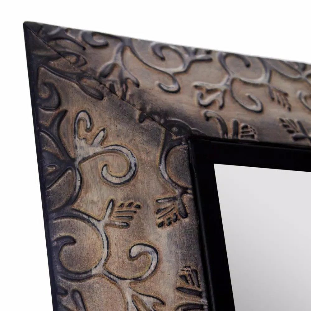 Best Pirce π€© Floor Mirrors Pinnacle Oversized Antique Bronze Metal Modern Mirror (66.5 In. H X 20.1 In. W) π - Image 4