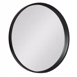 Deals 🔔 Wall Mirrors Kate And Laurel Medium Round Black Contemporary Mirror (25.59 In. H X 25.59 In. W) 🌟
