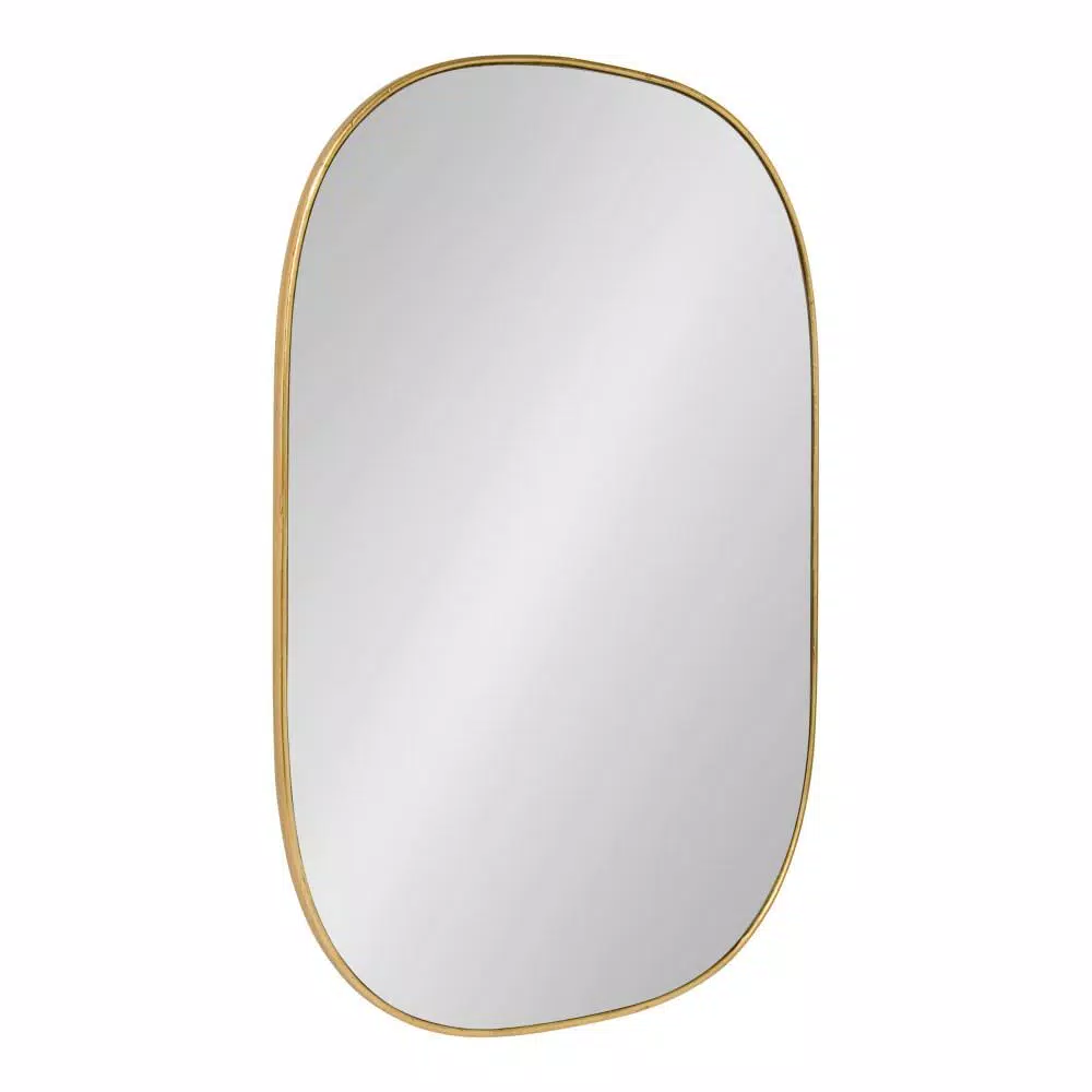 Cheap 🔥 Wall Mirrors Kate And Laurel Medium Oval Gold Art Deco Mirror (35.5 In. H X 23.75 In. W) 🎁