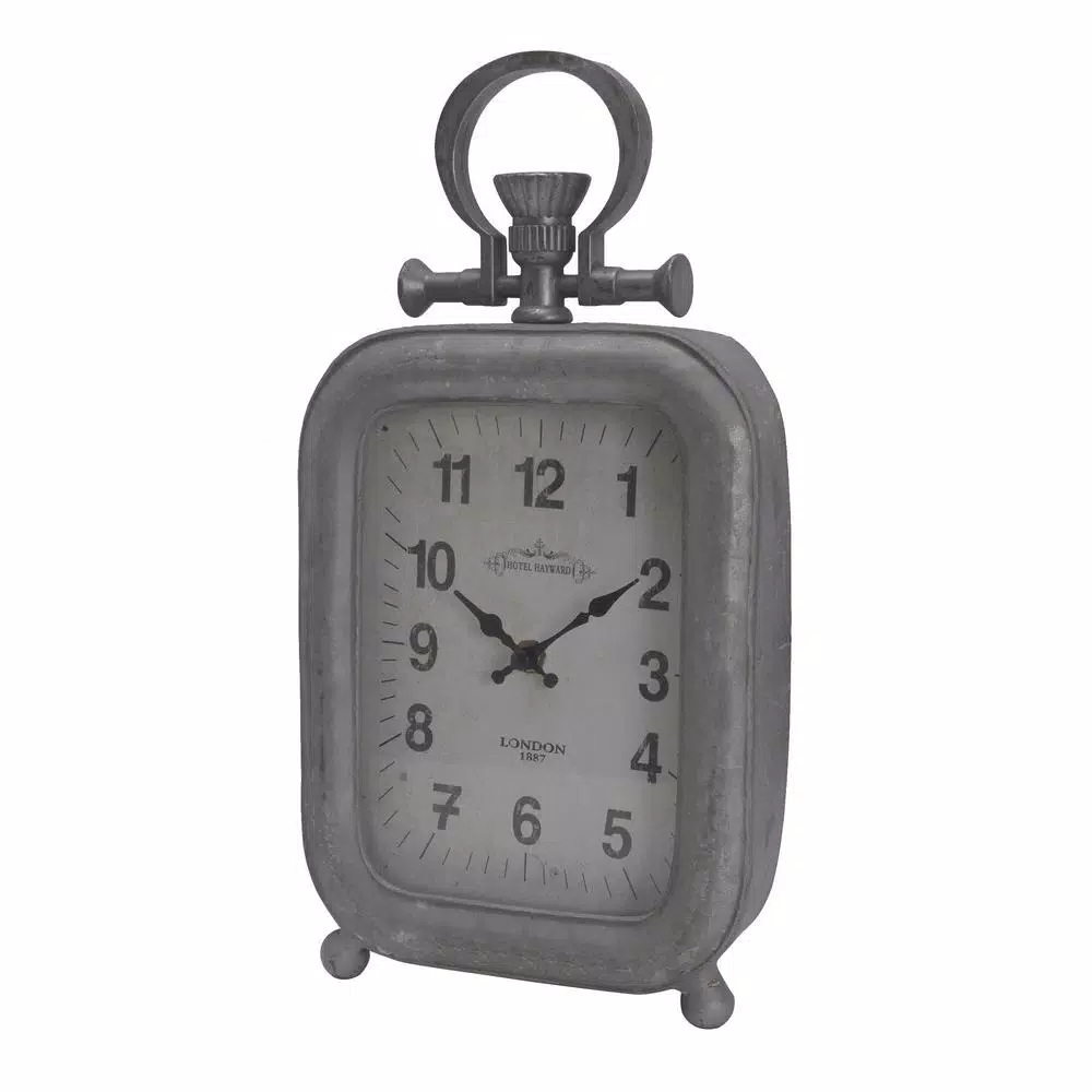Budget โค๏ธ Table Clocks A & B Home Old Town Table Clock โ Antique Silver โ Tall ๐